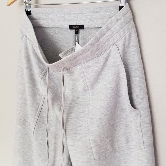 Quince SuperSoft Fleece Cropped Wide Leg Pants M Heather Gray Lounge Cozy Comfy - Picture 16 of 16